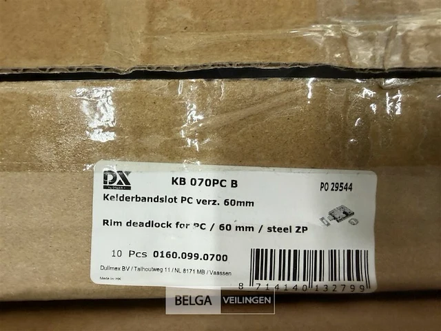 Kelderbandslot pc verz 60 mm (5x) - afbeelding 4 van  4
