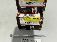 Kelfort houtschroef 100st 6 x 130mm - afbeelding 1 van  3