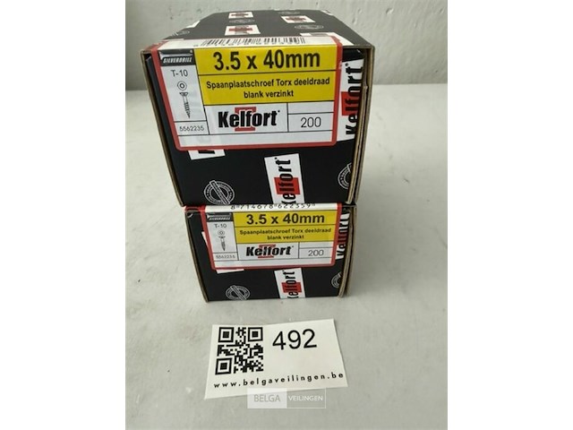 Kelfort houtschroef 3,5x40 400 stuks - afbeelding 1 van  3