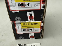 Kelfort houtschroef 3,5x40 400 stuks - afbeelding 1 van  3
