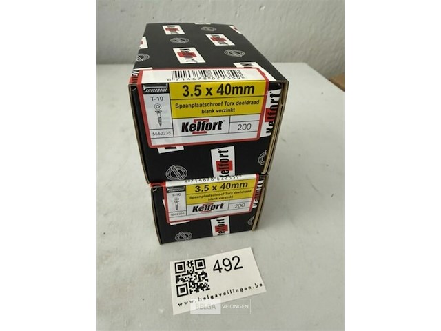 Kelfort houtschroef 3,5x40 400 stuks - afbeelding 3 van  3