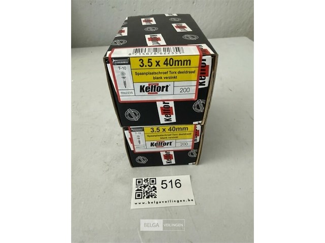 Kelfort houtschroef 3,5x40 400 stuks - afbeelding 1 van  3