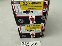 Kelfort houtschroef 3,5x40 400 stuks - afbeelding 1 van  3