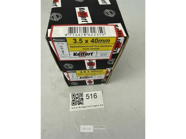 Kelfort houtschroef 3,5x40 400 stuks - afbeelding 3 van  3