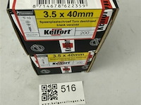 Kelfort houtschroef 3,5x40 400 stuks - afbeelding 3 van  3