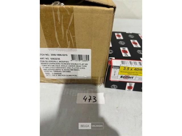 Kelfort houtschroef 3,5x40mm 2000 stuks torx 10 dozen van 200 stuks - afbeelding 3 van  3