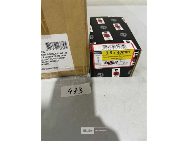 Kelfort houtschroef 3,5x40mm 2000 stuks torx 10 dozen van 200 stuks - afbeelding 1 van  3