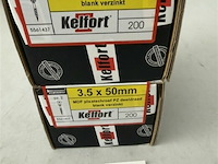 Kelfort houtschroef 3,5x50 400 stuks - afbeelding 2 van  3