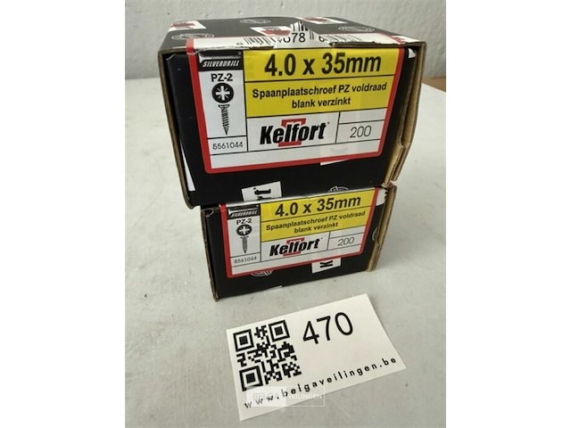 Kelfort houtschroef 4x35 400 stuks - afbeelding 3 van  3
