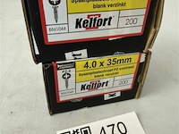 Kelfort houtschroef 4x35 400 stuks - afbeelding 3 van  3