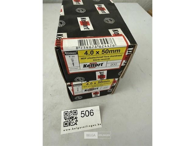Kelfort houtschroef 4x50 400 stuks - afbeelding 3 van  3