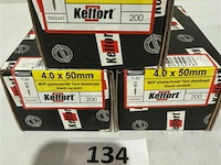 Kelfort houtschroef 4x50mm 600 stuks torx - afbeelding 1 van  3