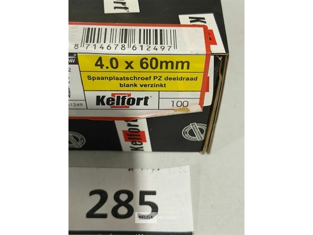 Kelfort houtschroef 4x60mm 100 stuks torx - afbeelding 2 van  3