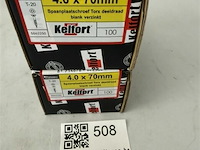Kelfort houtschroef 4x70 200 stuks - afbeelding 2 van  3