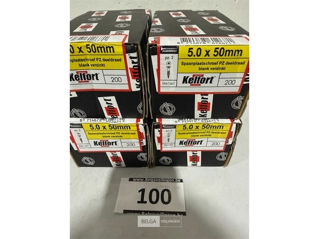 Kelfort houtschroef 5x5 mm 800 stuks pz2 - afbeelding 3 van  3