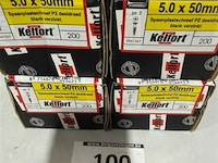 Kelfort houtschroef 5x5 mm 800 stuks pz2 - afbeelding 1 van  3