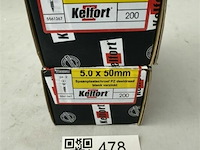 Kelfort houtschroef 5x50 400 stuks - afbeelding 1 van  3