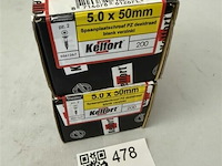 Kelfort houtschroef 5x50 400 stuks - afbeelding 3 van  3