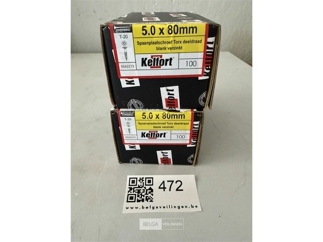 Kelfort houtschroef 5x80 200 stuks torx - afbeelding 2 van  3