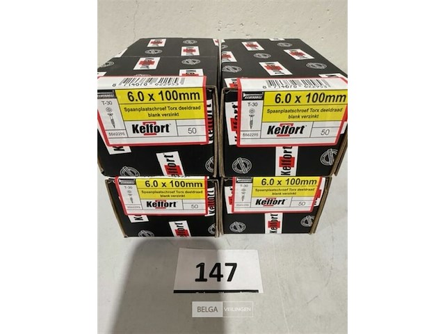 Kelfort houtschroef 6x100mm 200 stuks torx - afbeelding 3 van  3