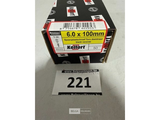 Kelfort houtschroef 6x100mm 50 stuks torx - afbeelding 2 van  3