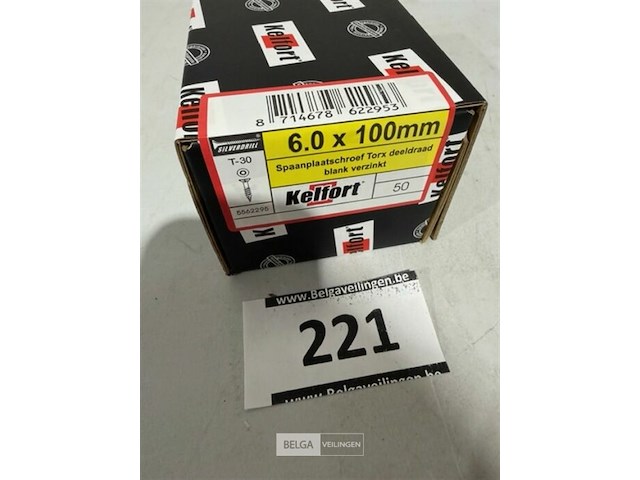 Kelfort houtschroef 6x100mm 50 stuks torx - afbeelding 3 van  3