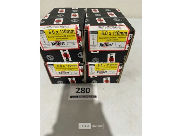 Kelfort houtschroef 6x110mm 200 stuks torx - afbeelding 1 van  3