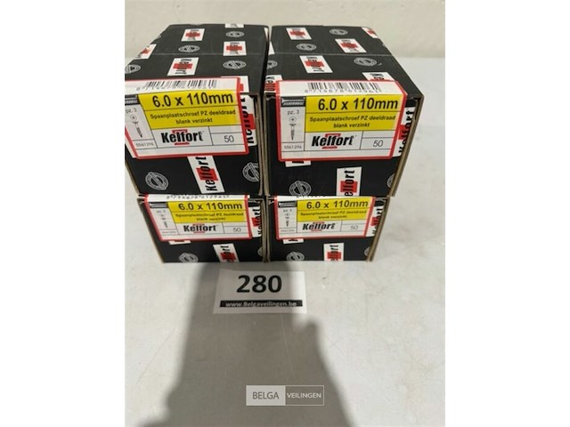 Kelfort houtschroef 6x110mm 200 stuks torx - afbeelding 1 van  3