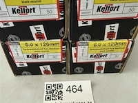 Kelfort houtschroef 6x120 200 stuks - afbeelding 2 van  3