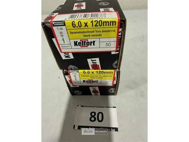 Kelfort houtschroef 6x120 mm 100 stuks torx - afbeelding 2 van  3
