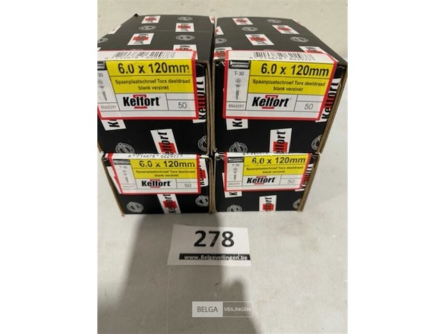 Kelfort houtschroef 6x120mm 200 stuks torx - afbeelding 2 van  3