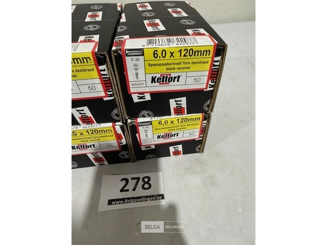 Kelfort houtschroef 6x120mm 200 stuks torx - afbeelding 3 van  3