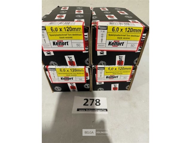 Kelfort houtschroef 6x120mm 200 stuks torx - afbeelding 1 van  3