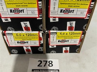 Kelfort houtschroef 6x120mm 200 stuks torx - afbeelding 1 van  3