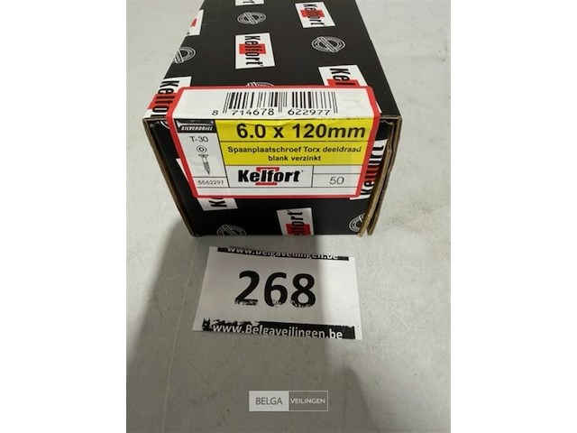 Kelfort houtschroef 6x120mm 50 stuks torx - afbeelding 1 van  3