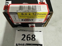 Kelfort houtschroef 6x120mm 50 stuks torx - afbeelding 3 van  3