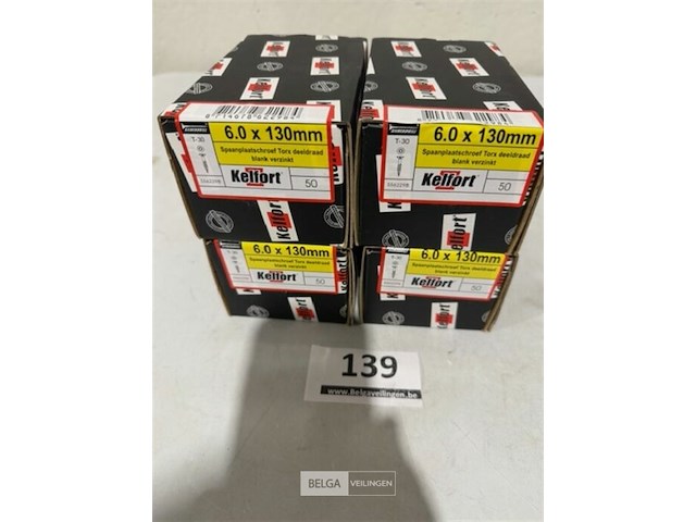 Kelfort houtschroef 6x130mm 200 stuks torx - afbeelding 3 van  3