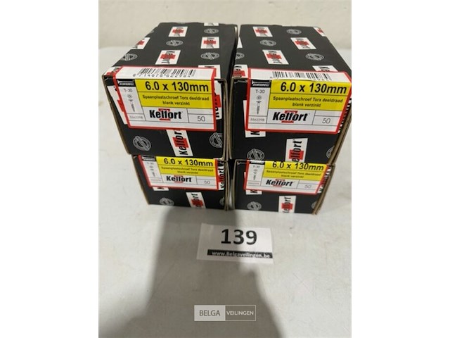 Kelfort houtschroef 6x130mm 200 stuks torx - afbeelding 3 van  3