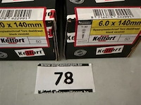 Kelfort houtschroef 6x140 mm 100 stuks torx - afbeelding 2 van  3