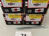 Kelfort houtschroef 6x140 mm 200 stuks torx - afbeelding 2 van  3