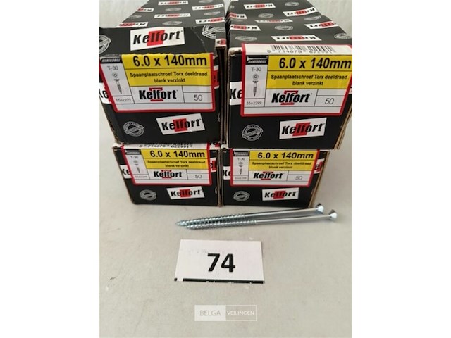 Kelfort houtschroef 6x140 mm 200 stuks torx - afbeelding 2 van  3