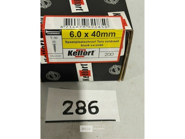Kelfort houtschroef 6x40mm 200 stuks torx - afbeelding 2 van  3