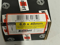 Kelfort houtschroef 6x40mm 200 stuks torx - afbeelding 3 van  3