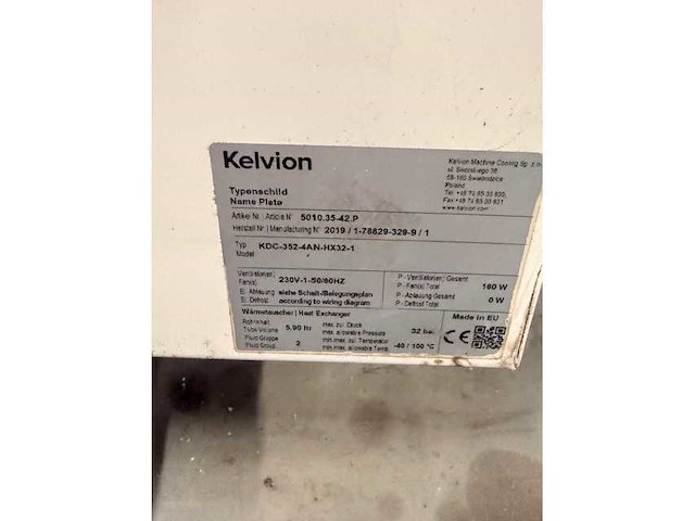 Kelvion kdc-352-4an-hx32-1 verdamper met silensys koelgroep - afbeelding 2 van  5