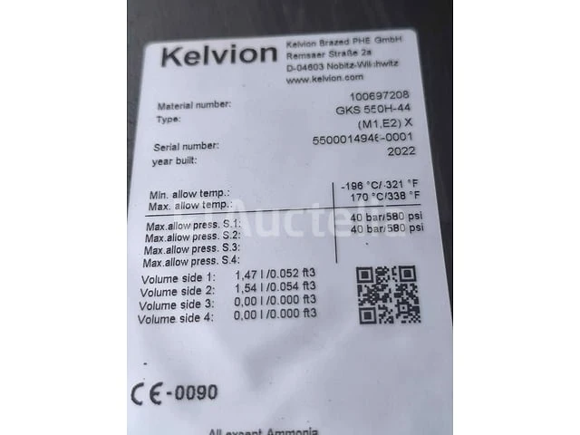 Kelvion warmtewisselaar: gks 550h-44 (m1,e2) x geïsoleerd: 1 stuk - afbeelding 4 van  4