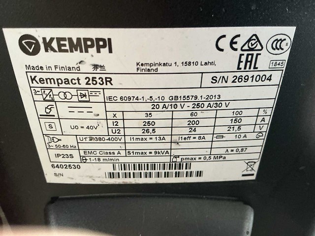 Kempisch kempact 253 r mig lasapparaat met lastoorts - afbeelding 5 van  5