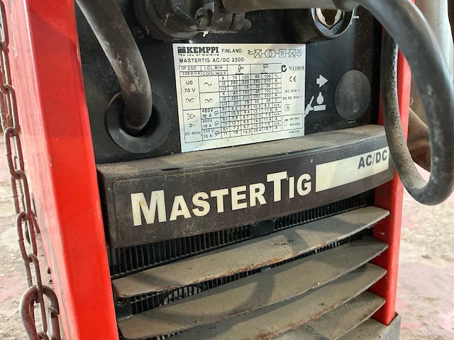 Kemppi mastertig ac/dc 2500 tig-lasmachine - afbeelding 5 van  9