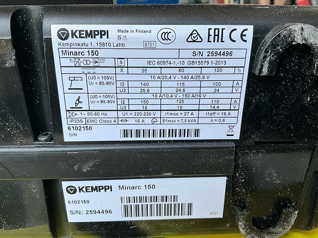 Kemppi minarc 150 diverse lasmachines - afbeelding 4 van  8