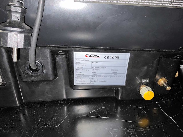 Kende - kef-30 - heteluchtkanon 30kw - afbeelding 5 van  5