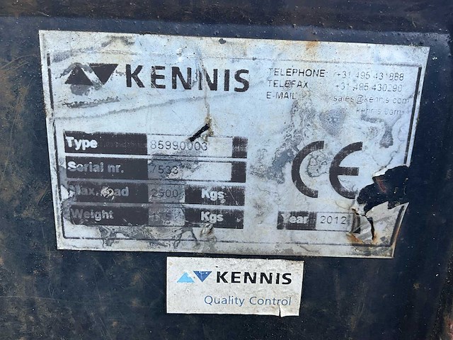 Kennis pallethaak 2500kg - afbeelding 4 van  5